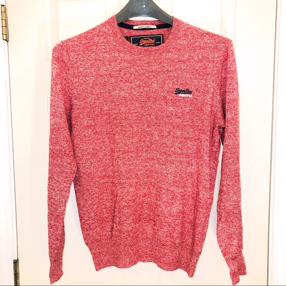 SuperDry Red & White Sweater M